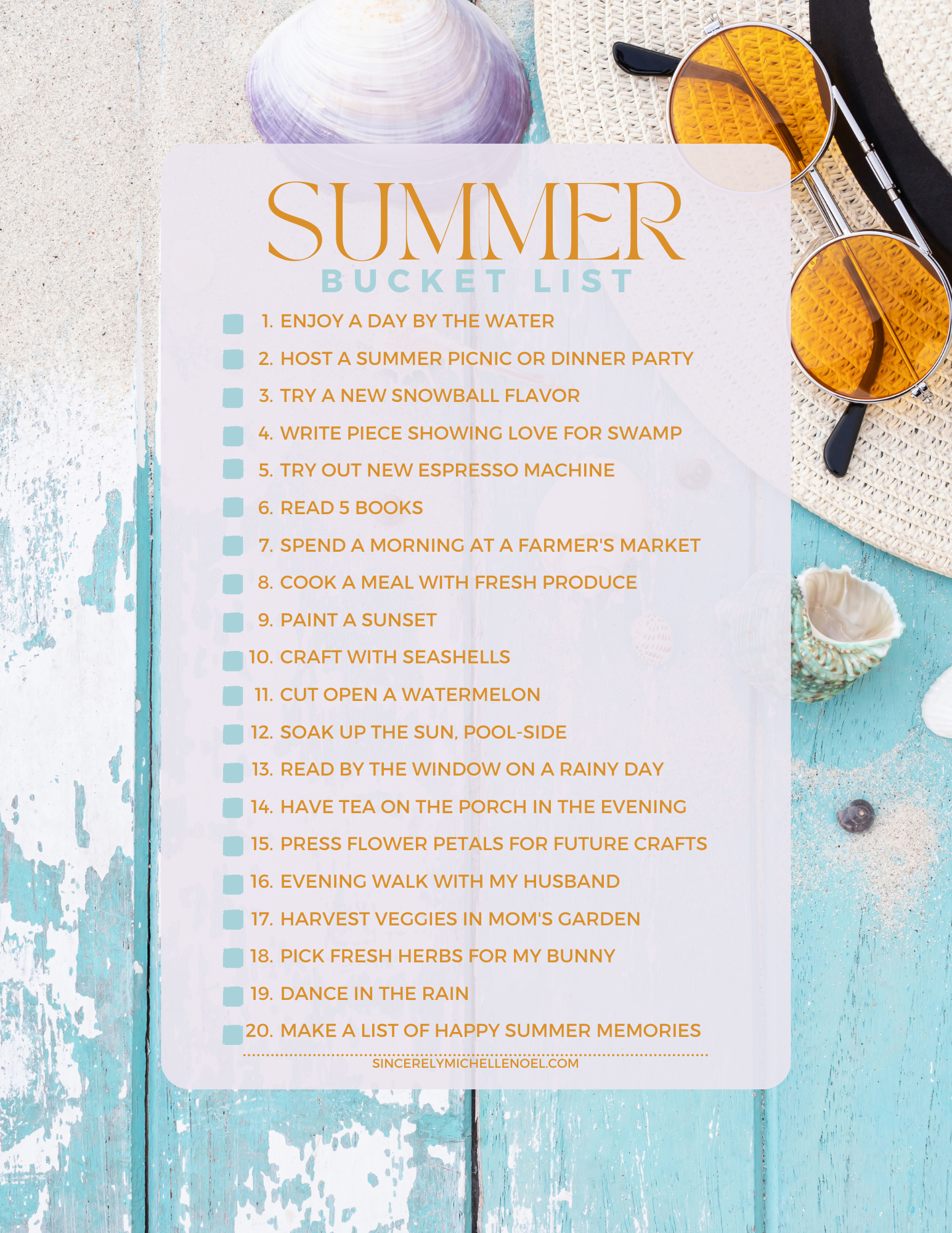 Summer Bucket List 2023