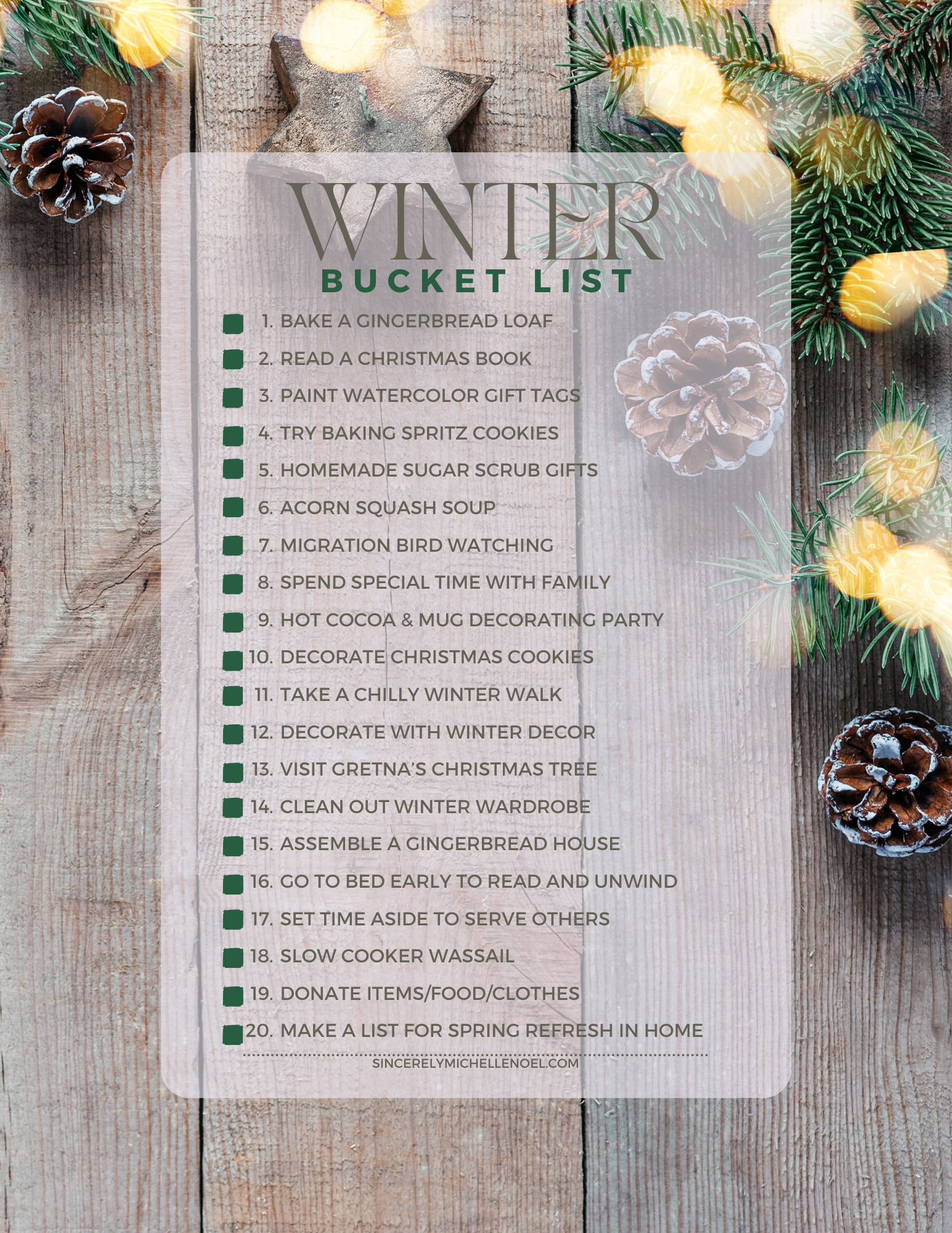 Winter Bucket List 2023